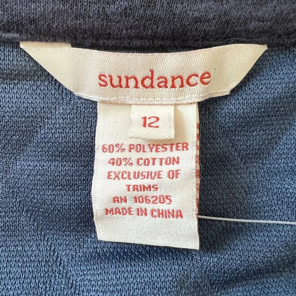 Sundance Womens Sidewalk Stroll Mini Skirt Blue Quilted Wrap size 12